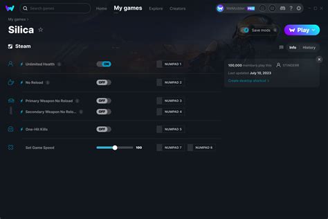 Silica Cheats and Trainer for Steam .